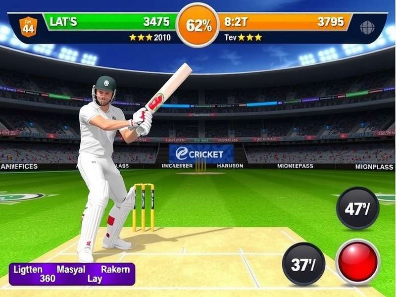 Cricket Splash Legend Batting Interface